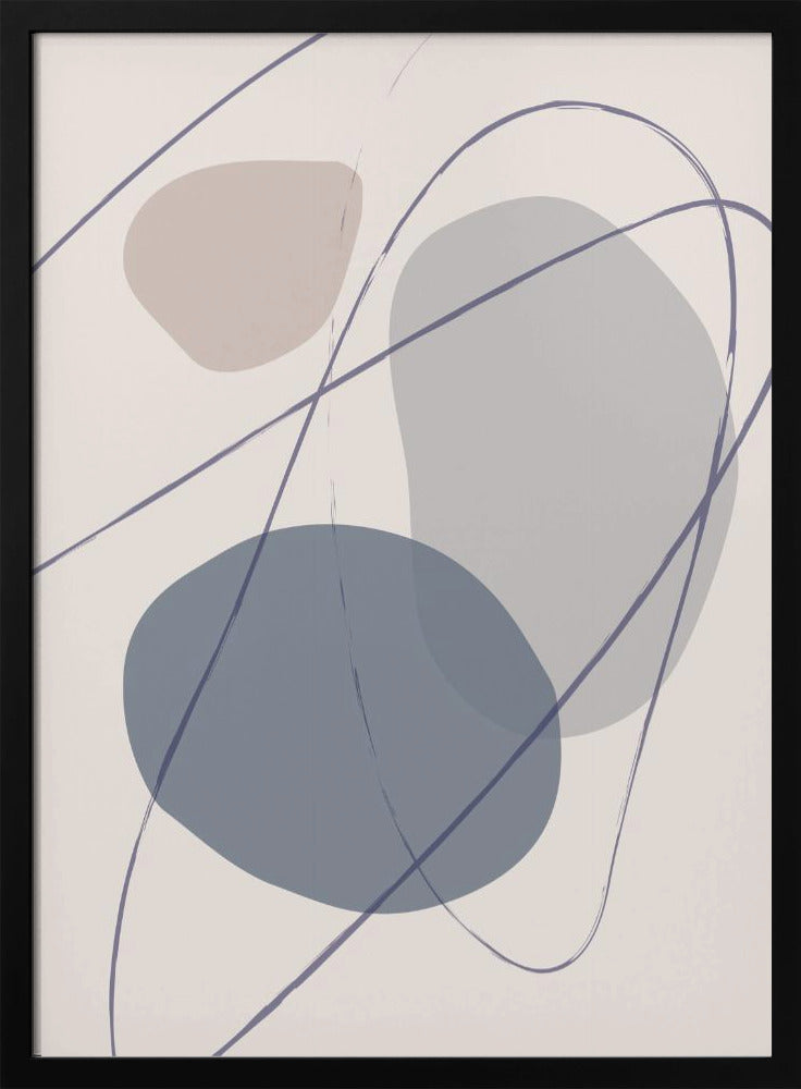 Neue Formen Blau Nr. 2 | Poster