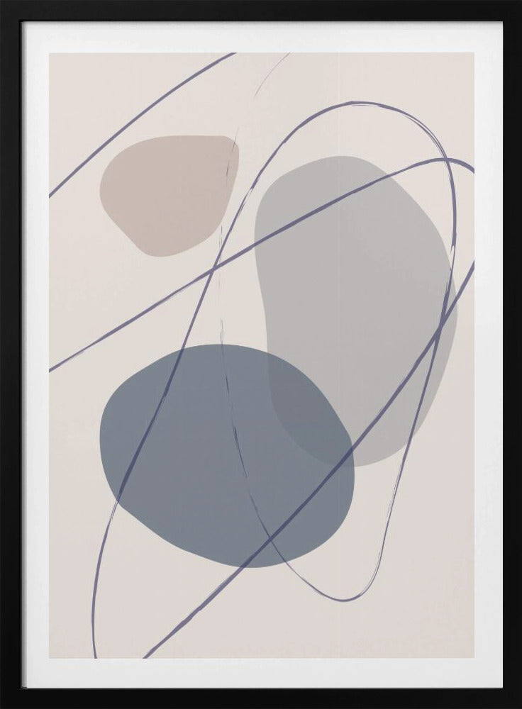 Neue Formen Blau Nr. 2 | Poster