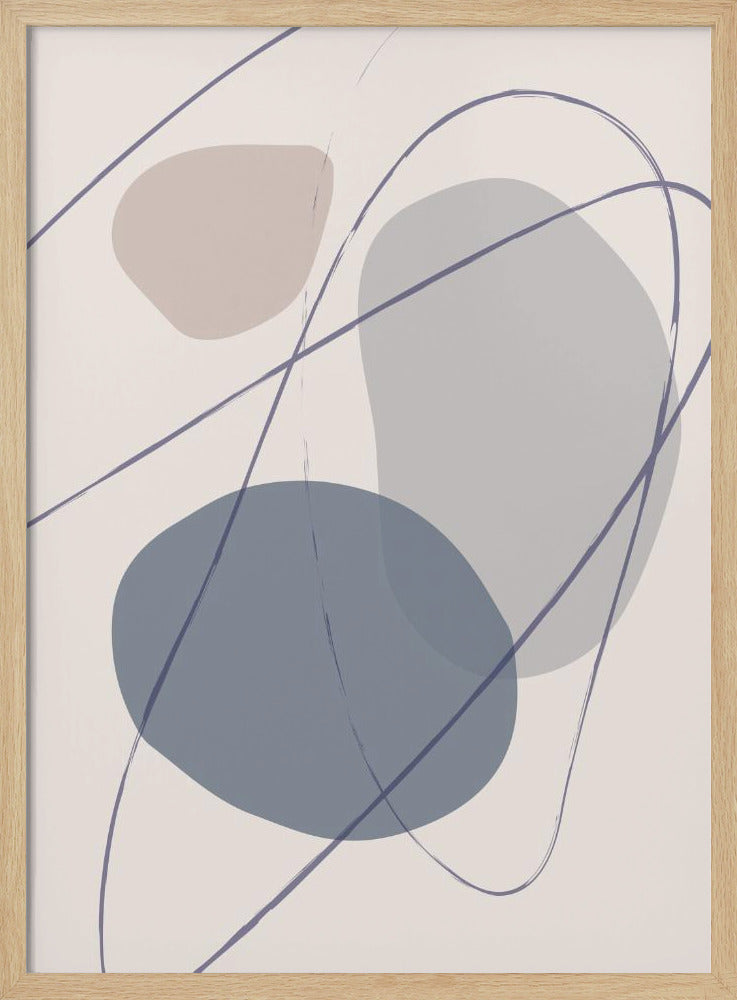 Neue Formen Blau Nr. 2 | Poster