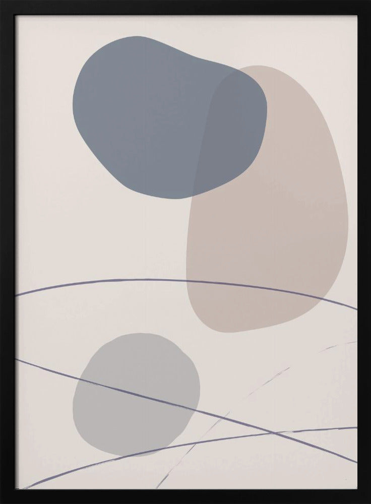 Neue Formen Blau Nr. 3 | Poster