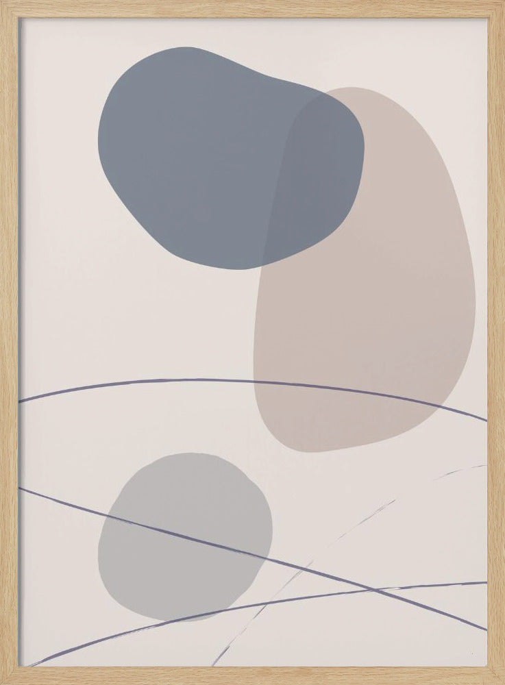 Neue Formen Blau Nr. 3 | Poster