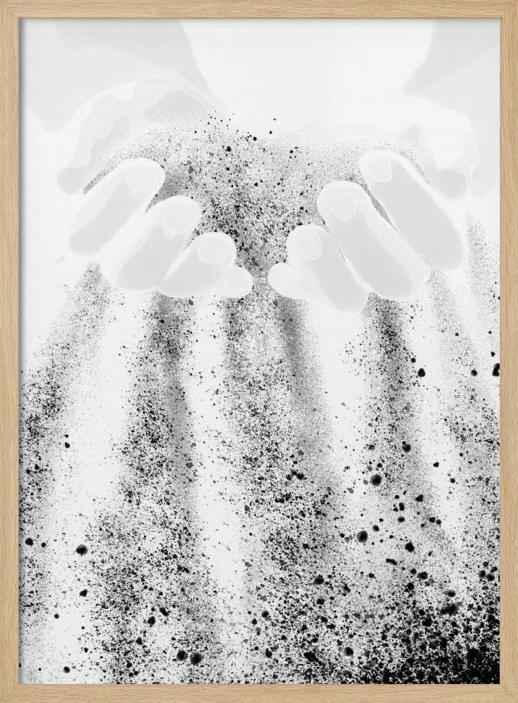 Hände Sand | Poster