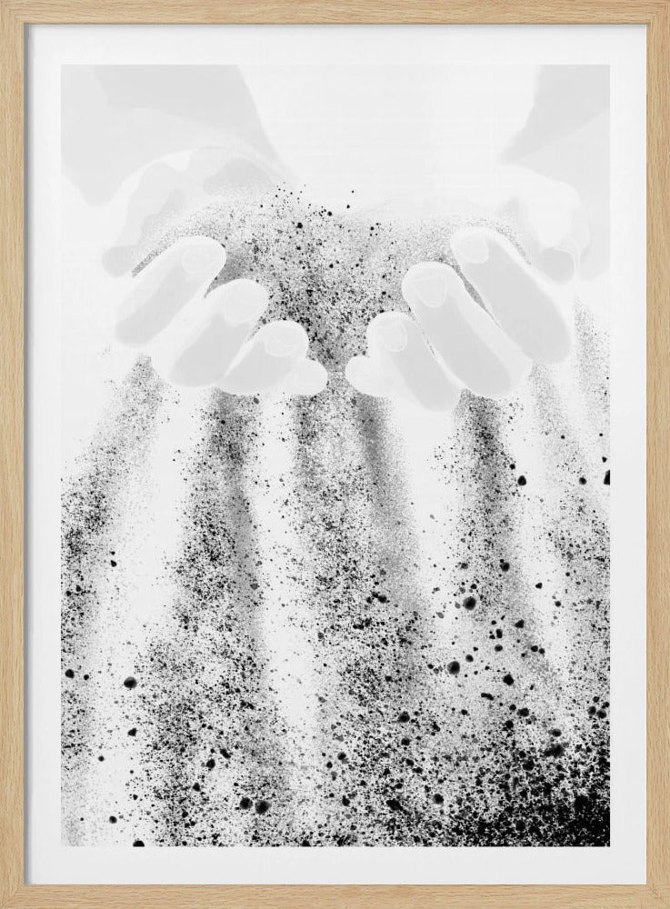 Hände Sand | Poster
