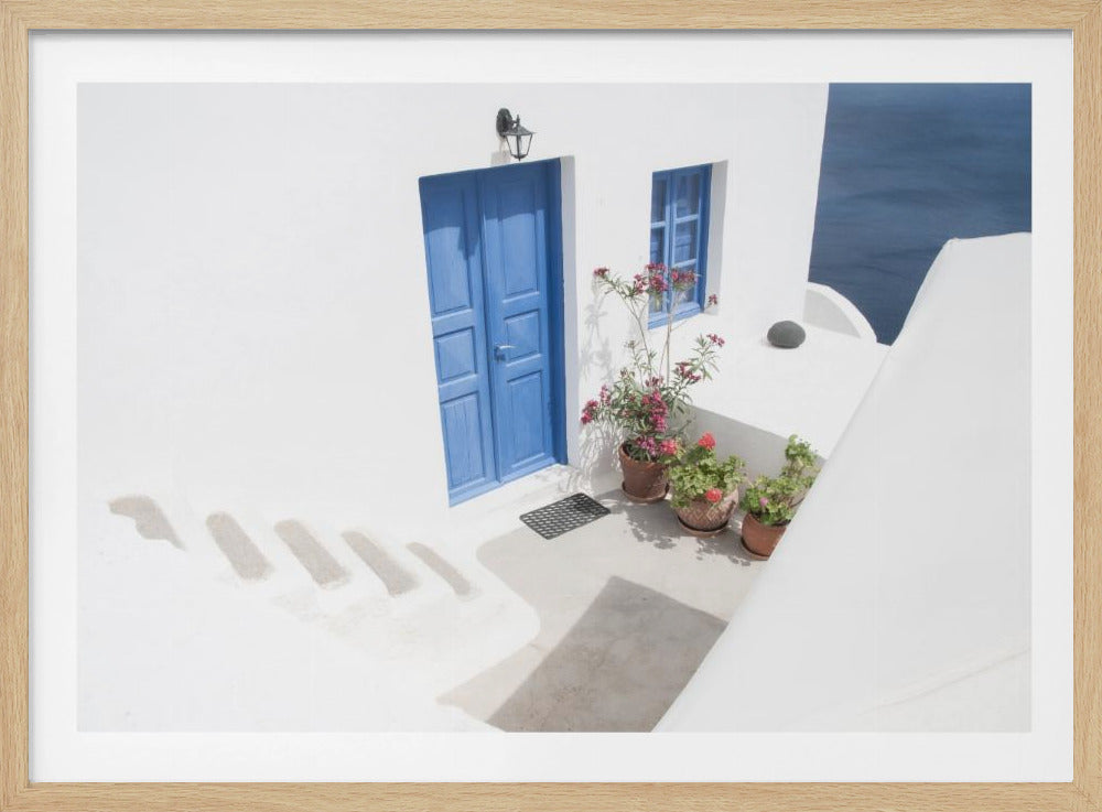 Schritte hinunter zum Blau | Poster