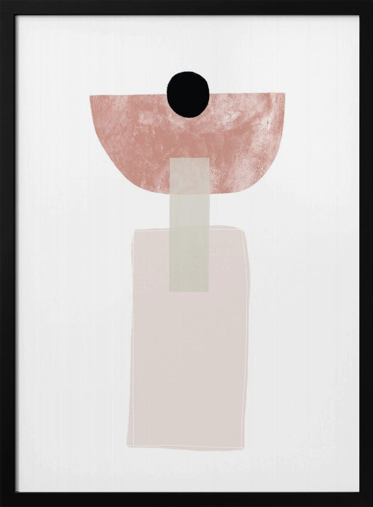 Geometrische Formen in sanften Erdtönen | Poster