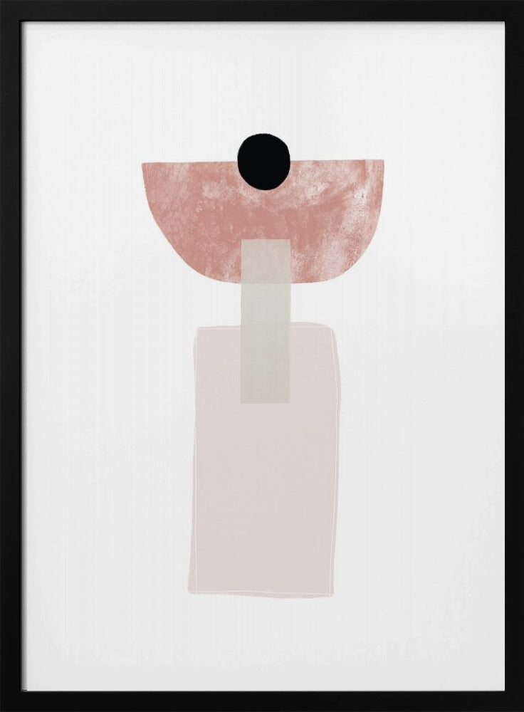 Geometrische Formen in sanften Erdtönen | Poster