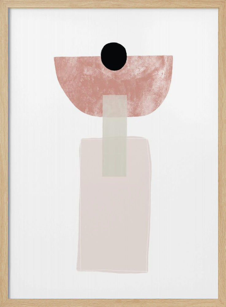 Geometrische Formen in sanften Erdtönen | Poster