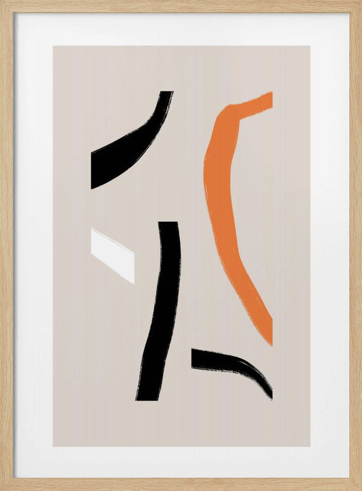 Bunte geschwungene Formen | Poster