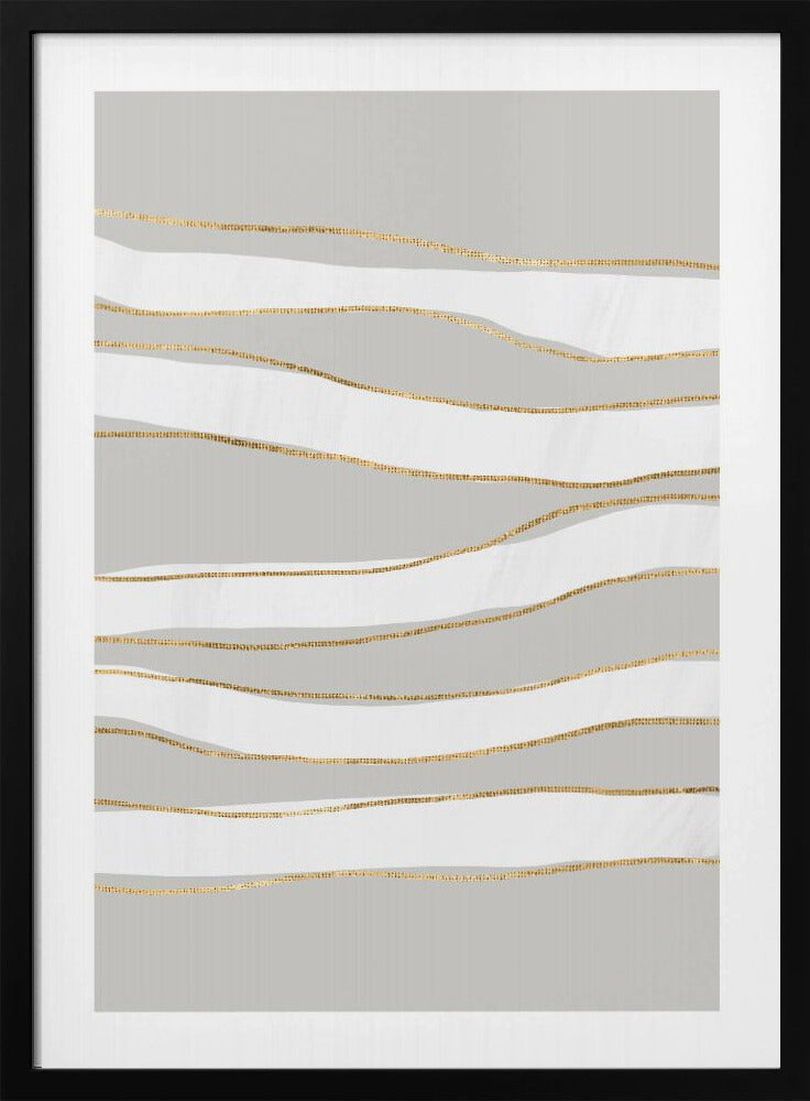 Vergoldete Wellen | Poster