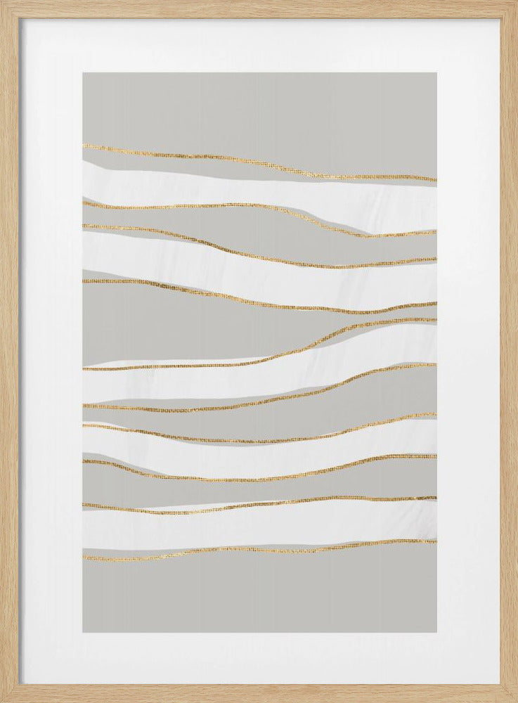 Vergoldete Wellen | Poster