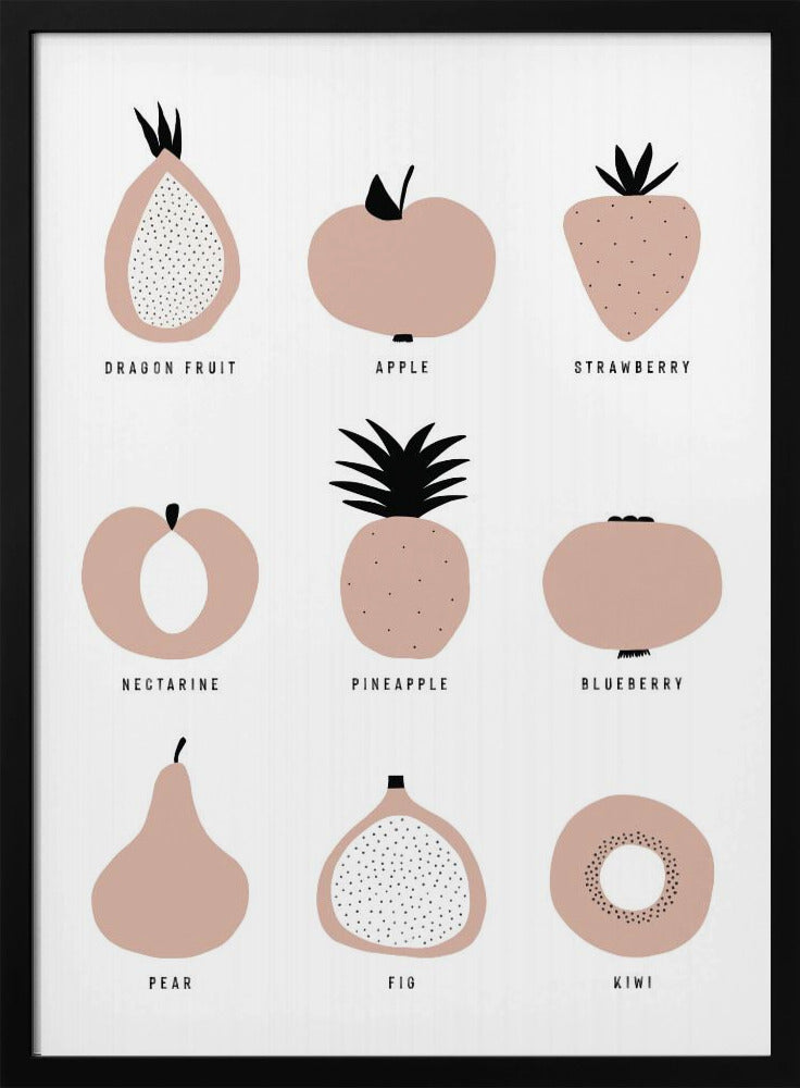 Minimalistisches Obstgitter | Poster