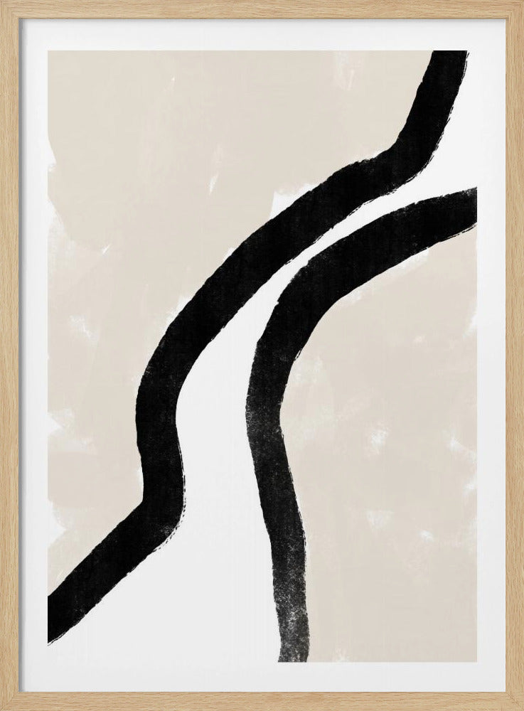 Kräftige schwarze Linien | Poster