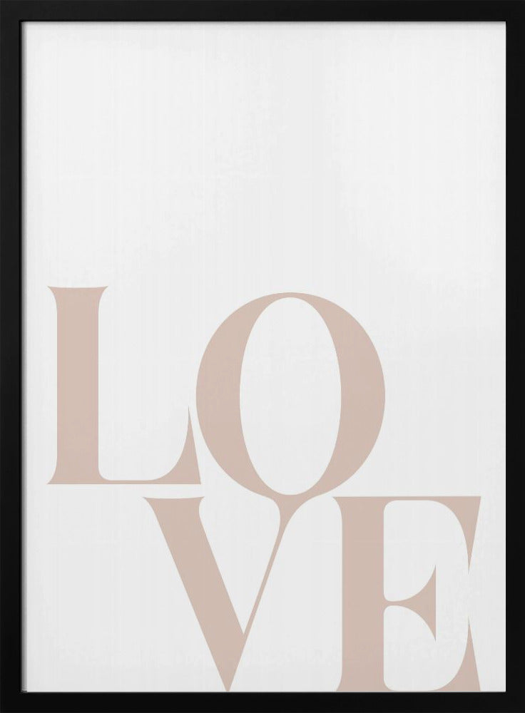 Minimalistische Liebestypografie | Poster