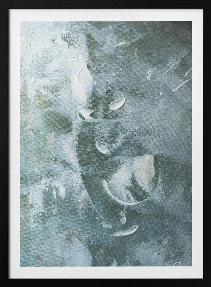Grünes und weißes Acryl | Poster