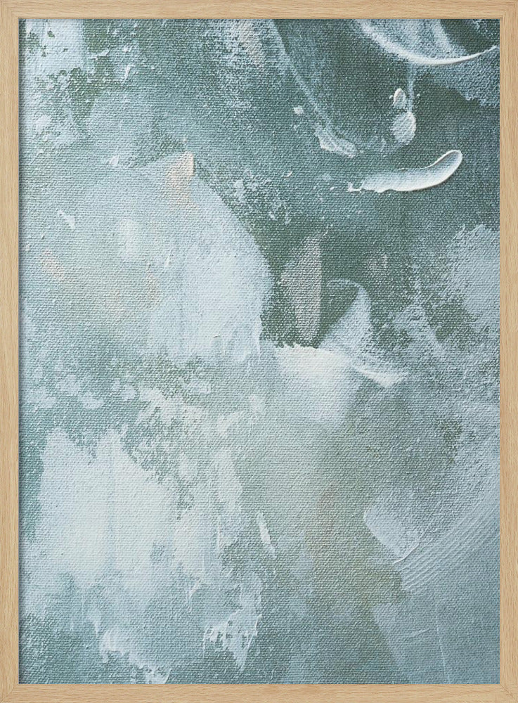 Grünes und weißes Acryl | Poster