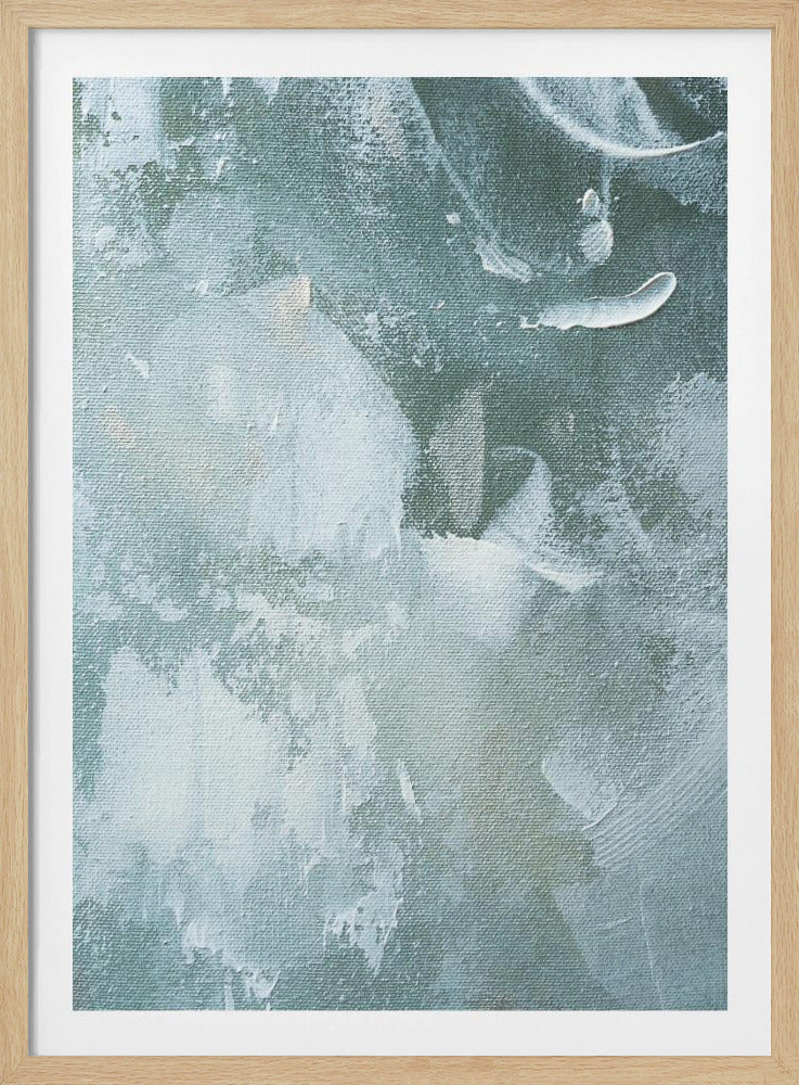 Grünes und weißes Acryl | Poster