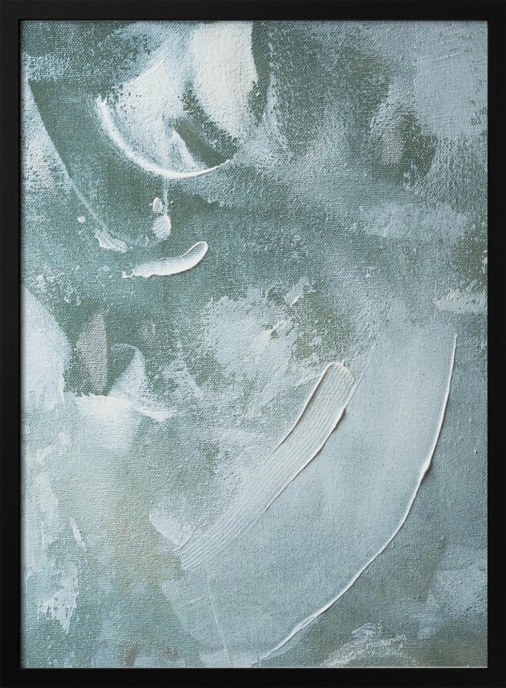 Grünes und weißes Acryl | Poster