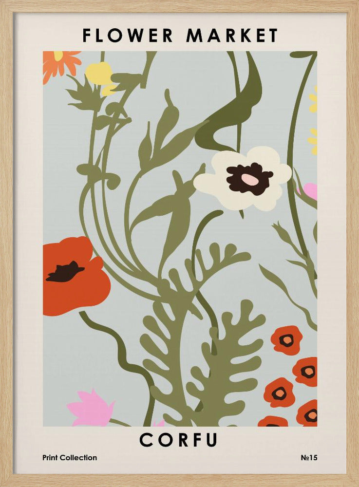 Blumenmarkt Korfu | Poster