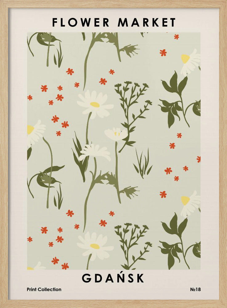Blumenmarkt Danzig | Poster