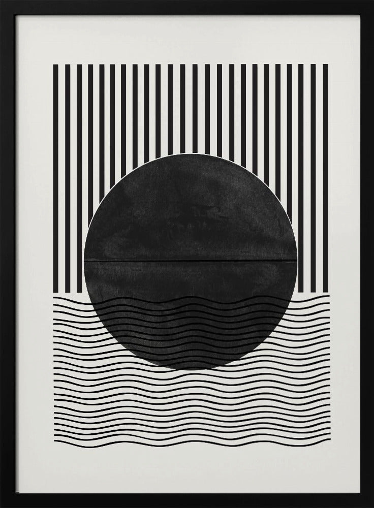 Monochrome Sonnenfinsternis | Poster