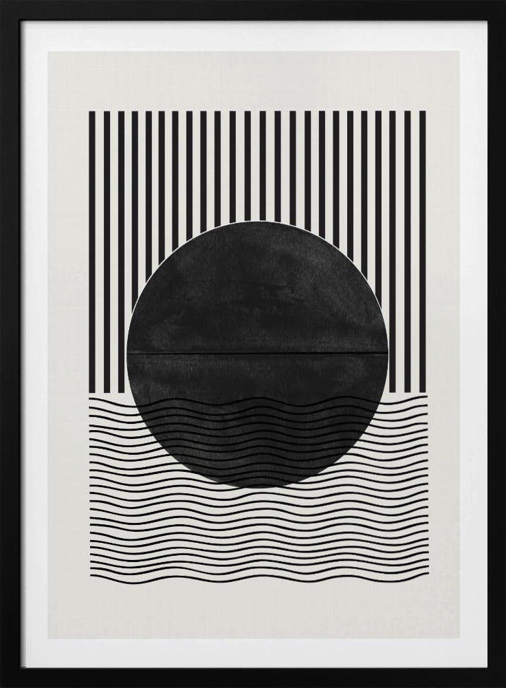 Monochrome Sonnenfinsternis | Poster
