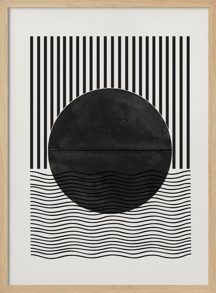 Monochrome Sonnenfinsternis | Poster