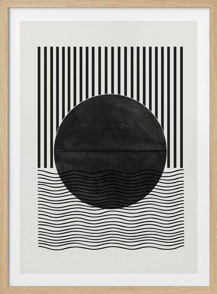 Monochrome Sonnenfinsternis | Poster
