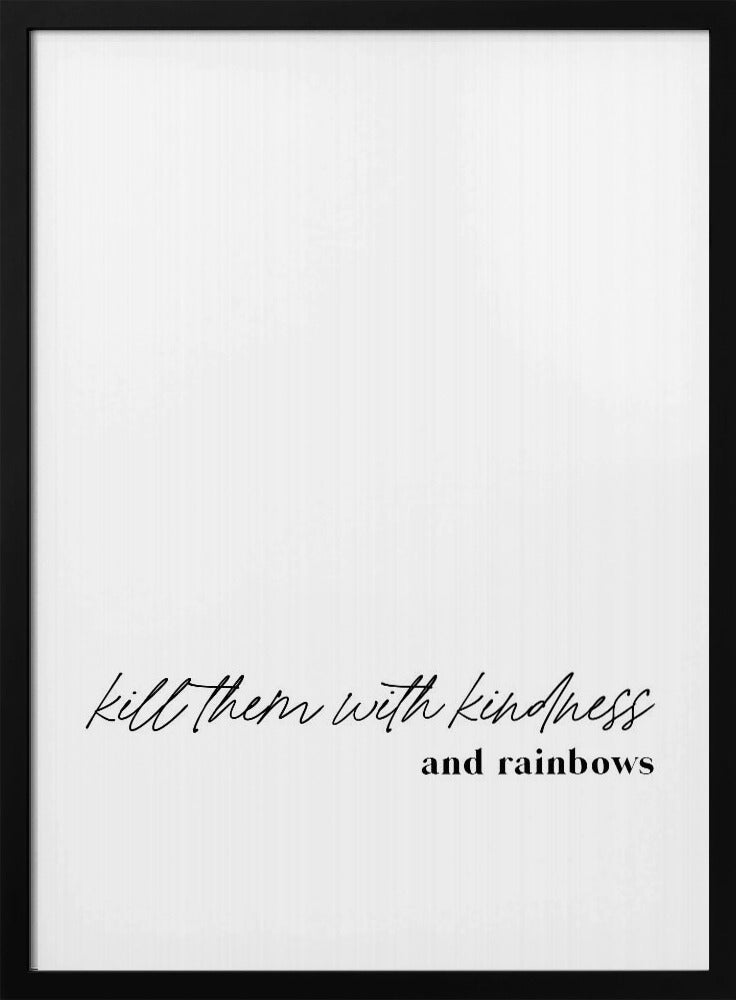 Minimalistisches Typografie-Kunstwerk | Poster