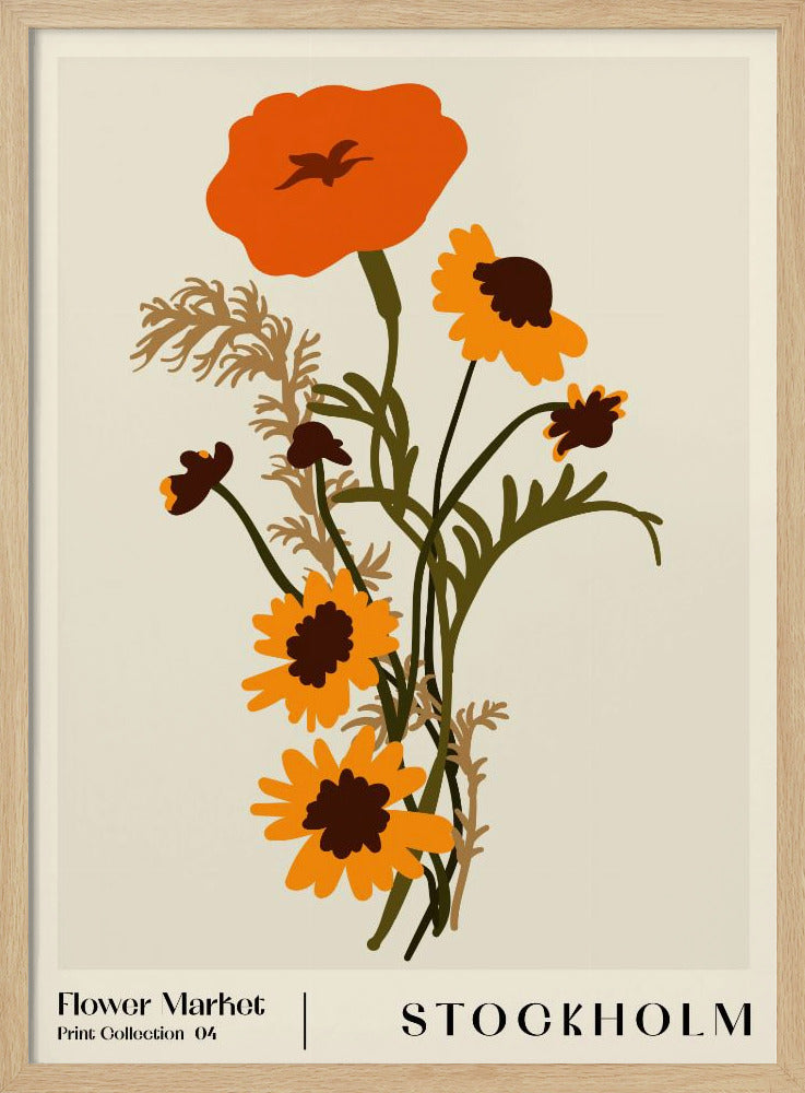 Blumenmarkt. Stockholm | Poster