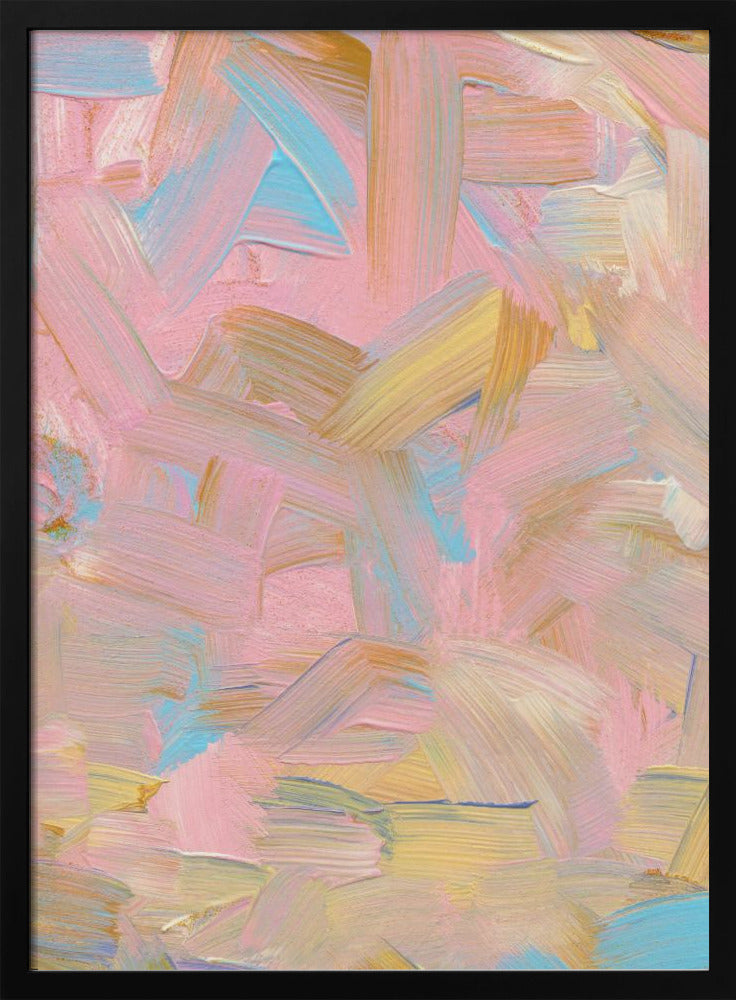 Lebendige Pinselstriche in Pastelltönen | Poster