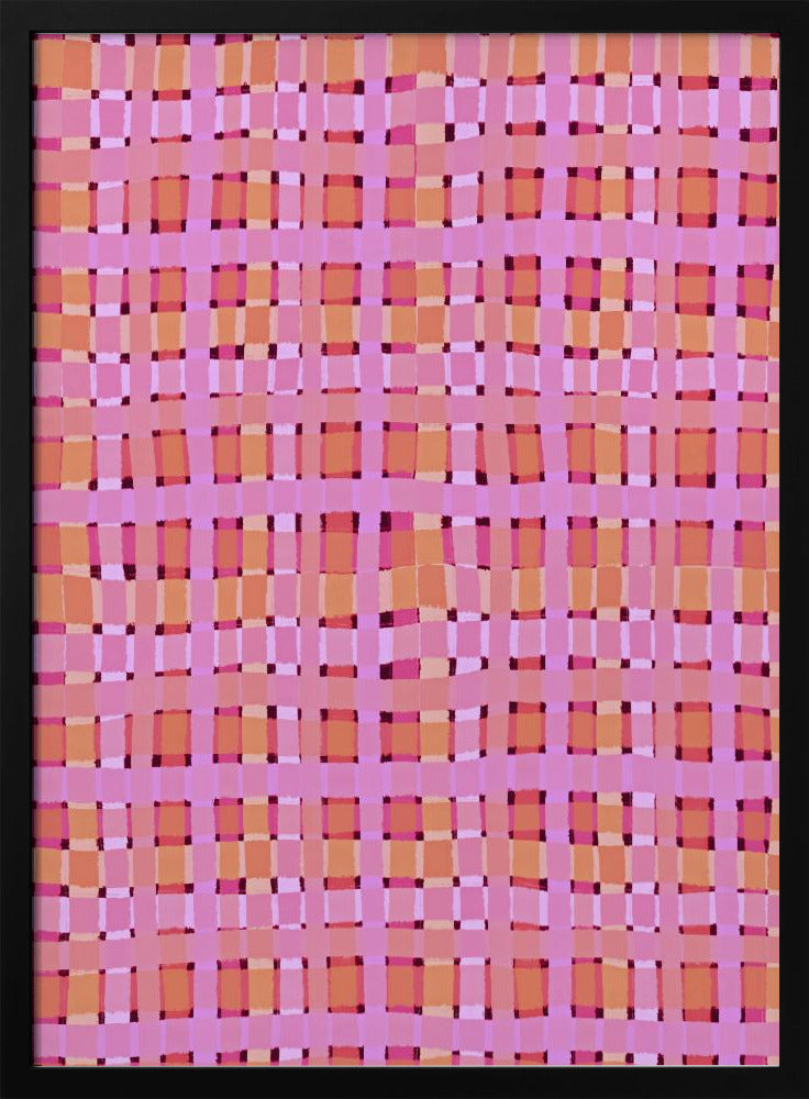 Warped Pink Lines | Poster