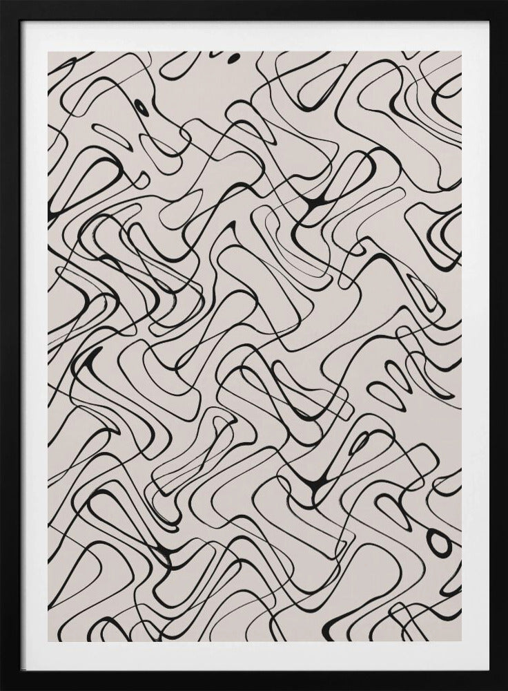 Fließende Linien Tanz | Poster