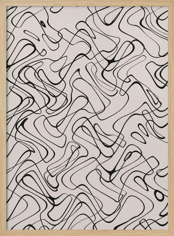 Fließende Linien Tanz | Poster
