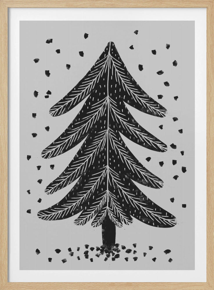 Monochromer Pinefall | Poster
