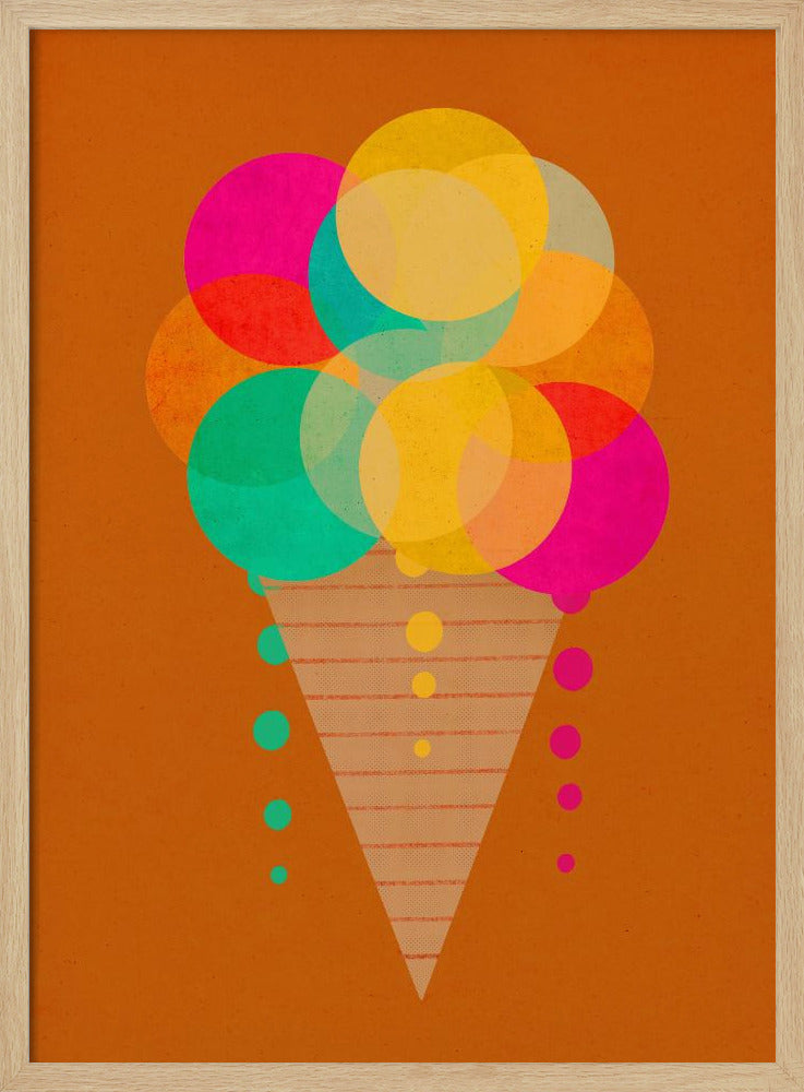 Regenbogen-Tüten-Genuss | Poster