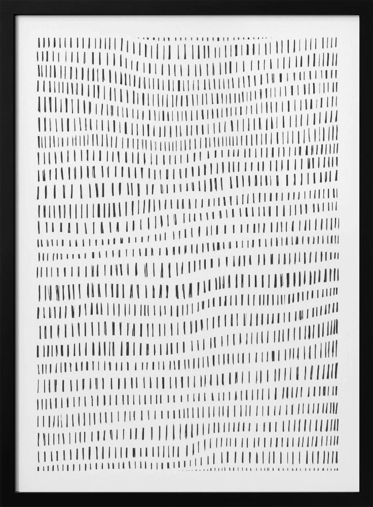 Minimalist Black Lines Rhythmically Arranged | Poster