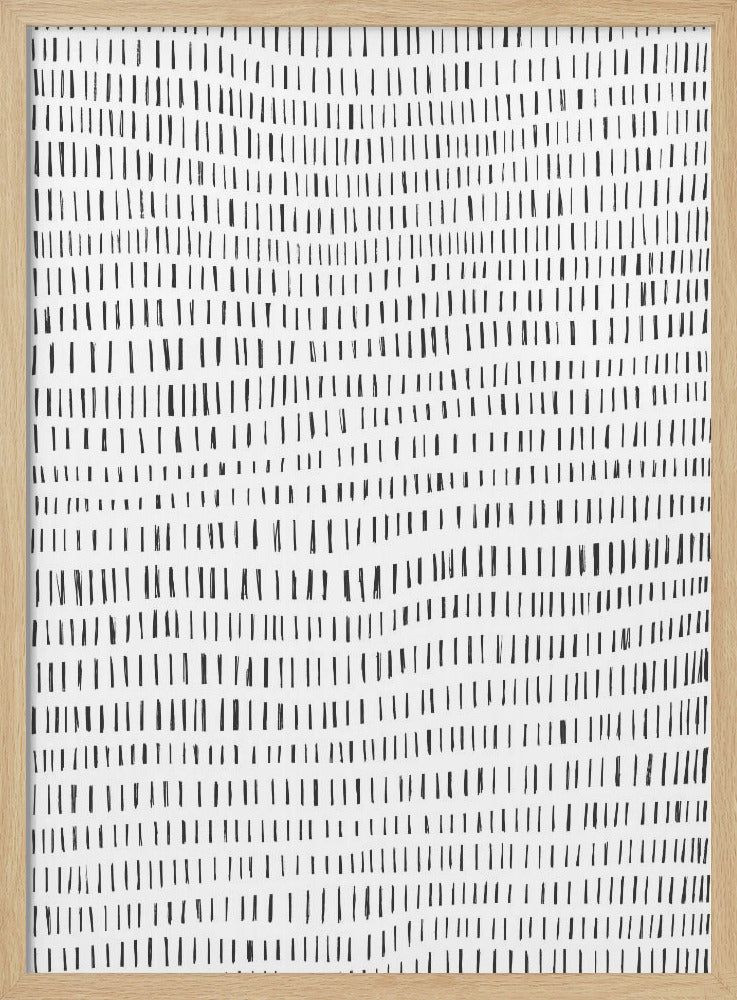 Minimalist Black Lines Rhythmically Arranged | Poster