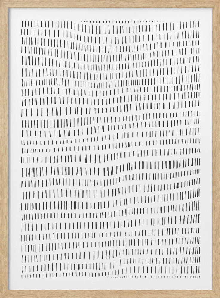 Minimalist Black Lines Rhythmically Arranged | Poster