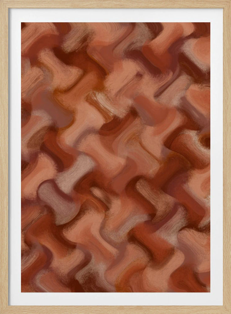 Terrakotta-Wellen | Poster