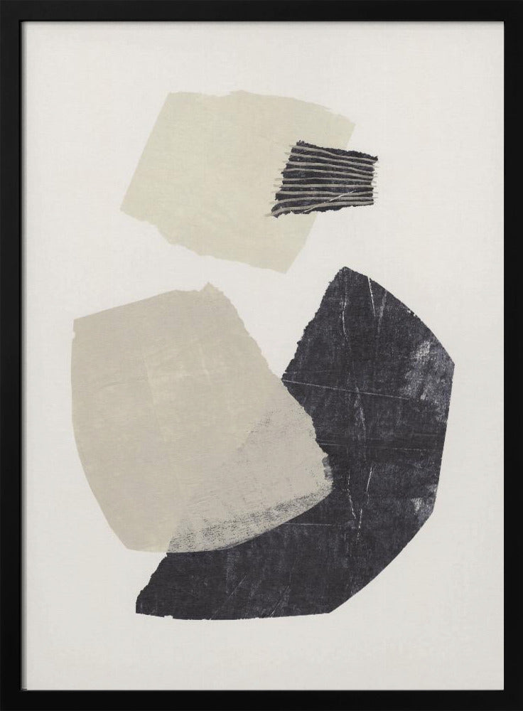 Monochrome Formen #1 | Poster