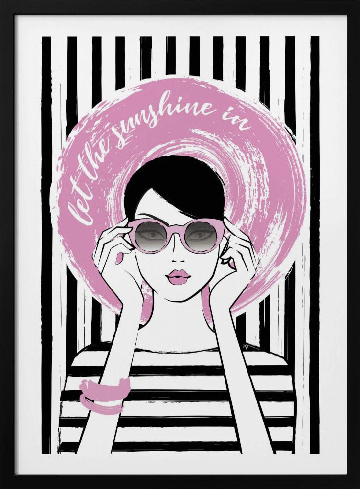 Pinke Sonnenbrillen-Stimmung | Poster