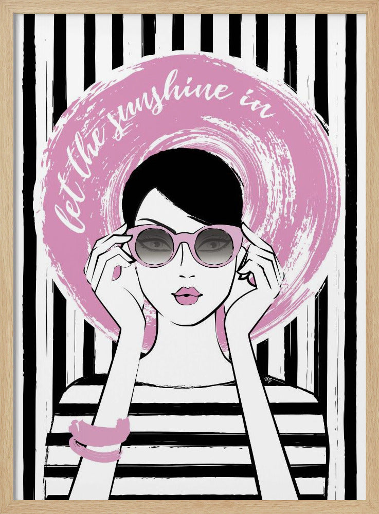Pinke Sonnenbrillen-Stimmung | Poster