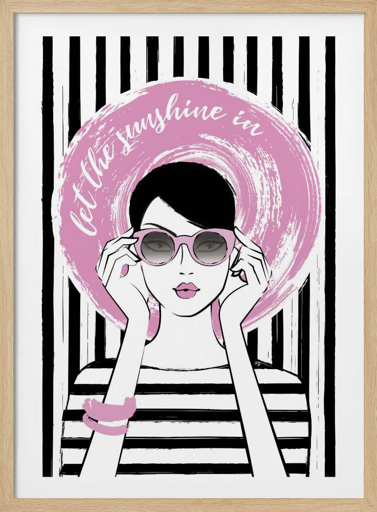 Pinke Sonnenbrillen-Stimmung | Poster