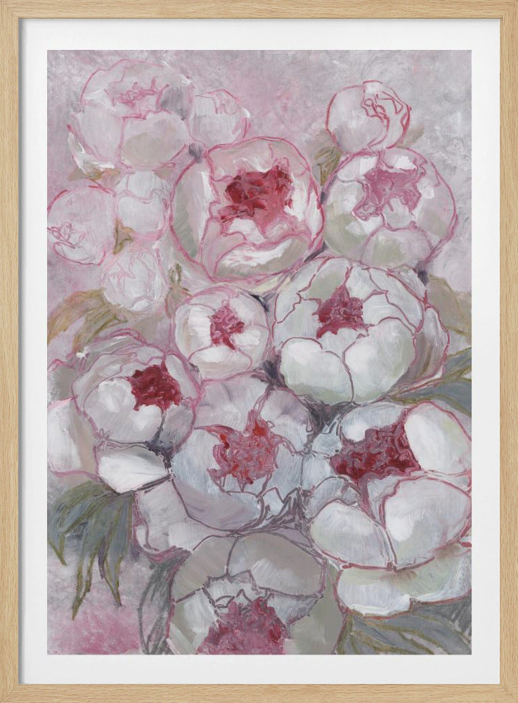 Nuria Strauß Pfingstrosen in Rosa | Poster