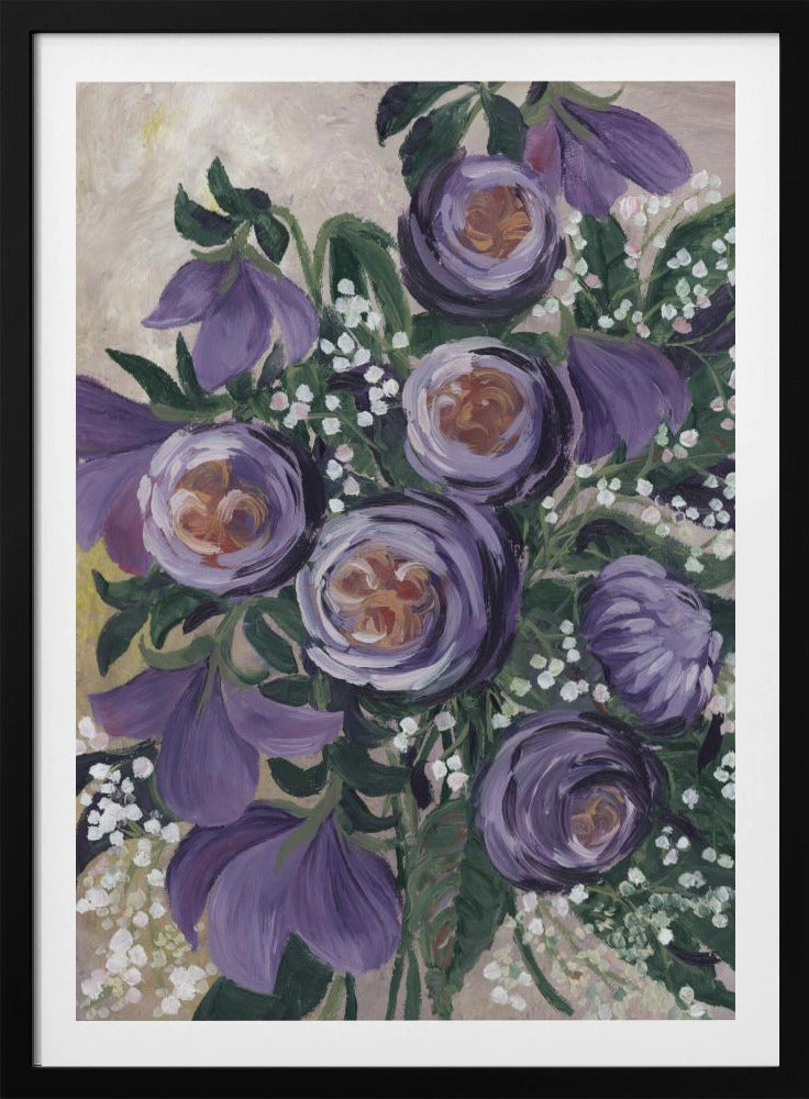 Aaliyah malerische englische Rosen | Poster