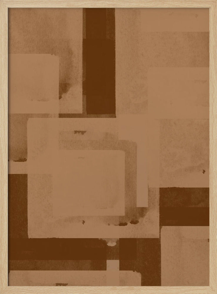 Sepia Geometric Flow | Poster