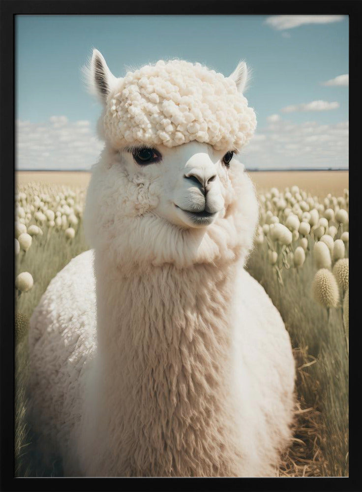 Lama in Blüte | Poster