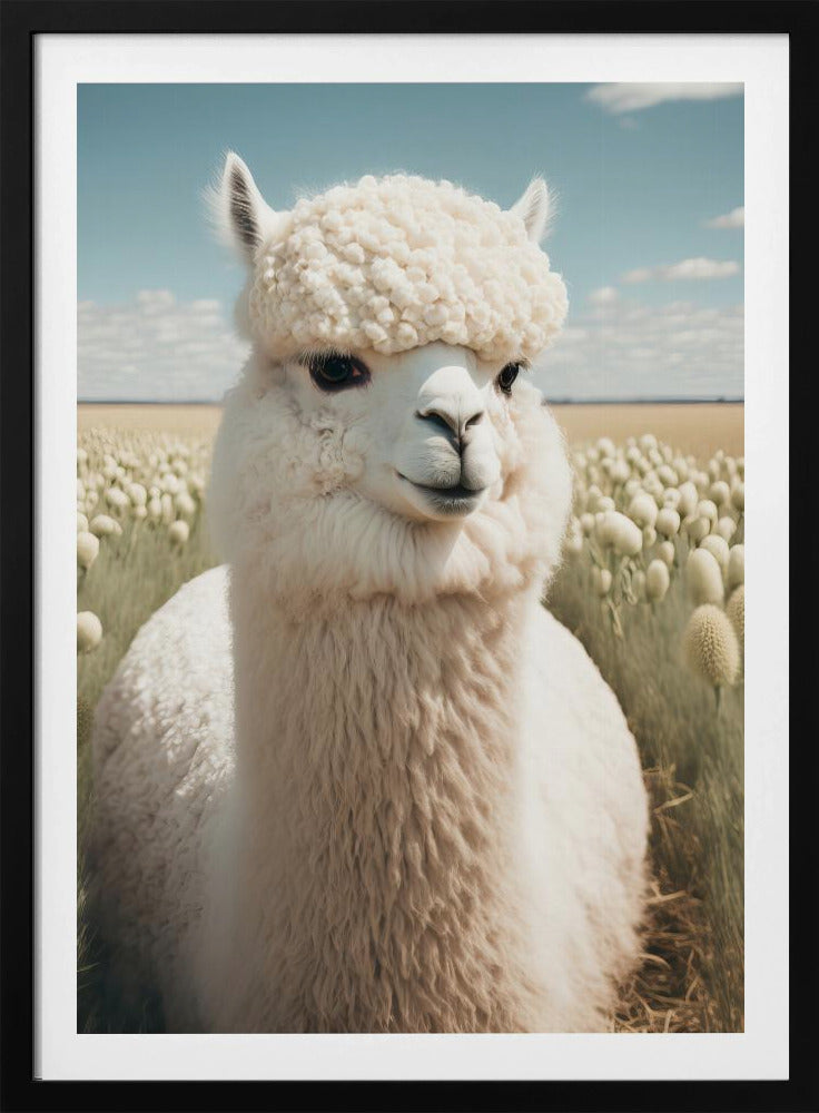 Lama in Blüte | Poster
