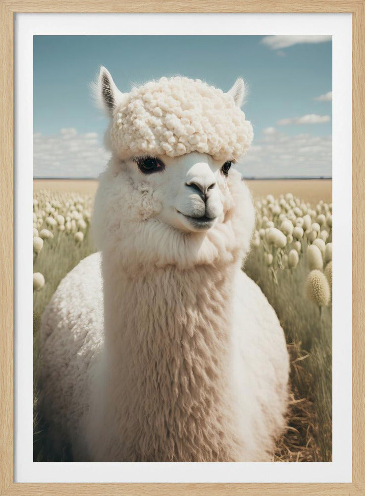 Lama in Blüte | Poster