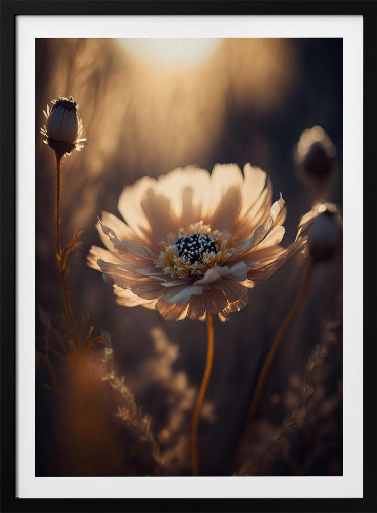 Sonnenbeschienene Blüte | Poster